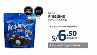 Makro Minix pingüino doypack x 200 g. oferta
