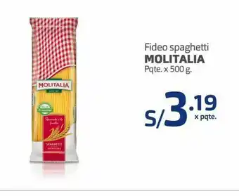 Makro Fideo spaghetti molitalia pqte. x 500 g. oferta