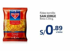 Makro Fideo tornillo san jorge bolsa x 250 g. oferta