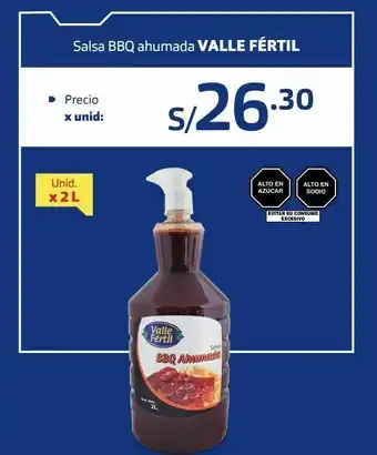 Makro Salsa bbq ahumada valle fértil oferta