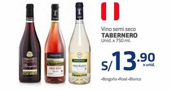 Makro Vino semi seco tabernero unid. x 750 ml. oferta