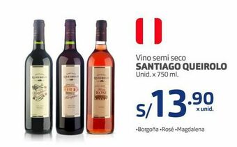 Makro Vino semi seco santiago queirolo unid. x 750 ml. oferta
