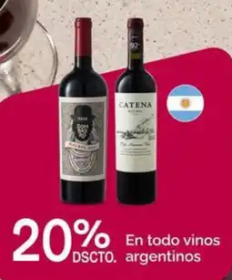 Plaza Vea En todo vinos argentinos oferta