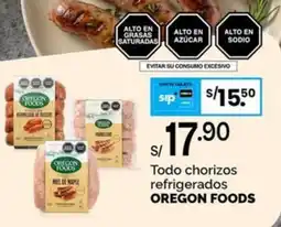 Plaza Vea Oregon foods todo chorizos refrigerados oferta