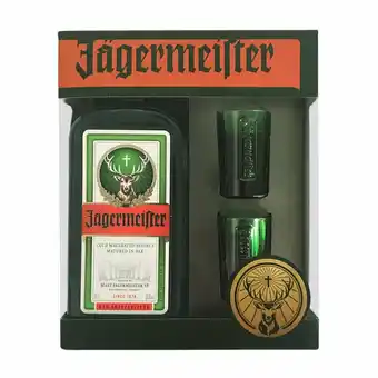 Tottus Pack jagermeister 700 ml + 2 vasos shots oferta