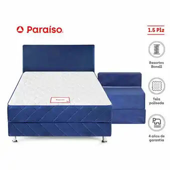 Tottus Dormitorio majestic 1.5 plaza + sofá cama oferta