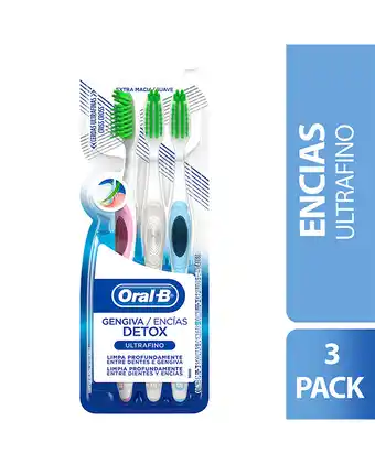 Tiendas EFE Cepillo dental oral-b ultrafino encías detox x3 unidades oferta