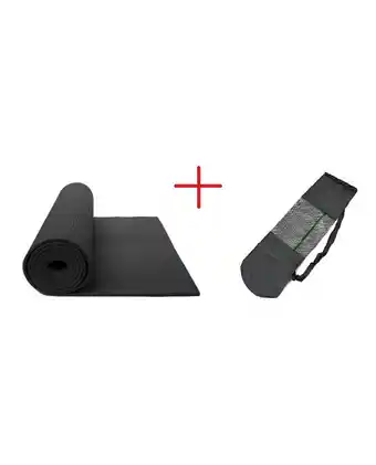 Tiendas EFE Mat yoga pilates fitness + funda transportadora 6mm sport fitness - negro oferta
