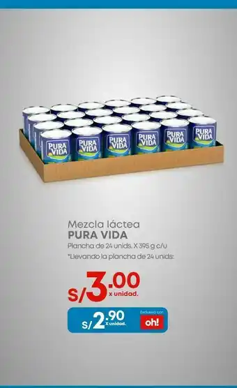 Makro Mezcla láctea pura vida plancha de 24uni x 325g. oferta