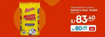 Makro Detergente en polvo sapolio saco 14kg oferta