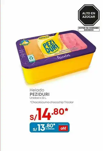 Makro Helados peziduri 22l oferta