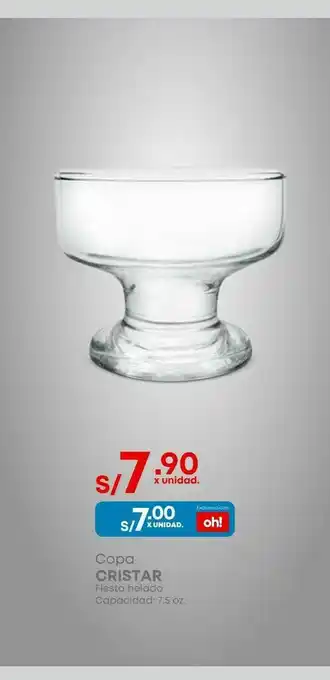 Makro Copa de helado cristar 7,5oz oferta