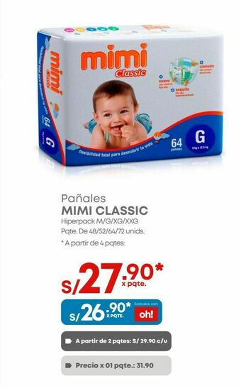 Makro Pañales mimi classic hiperpack oferta