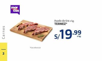 Makro Asado de tira ternez oferta
