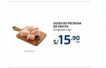 Makro Guiso de pechuga de pavita oferta