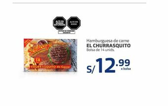 Makro Hamburguesa de carne el churrasquito oferta