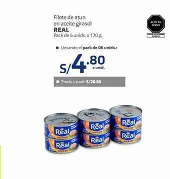 Makro Filete de atún en aceite girasol real oferta