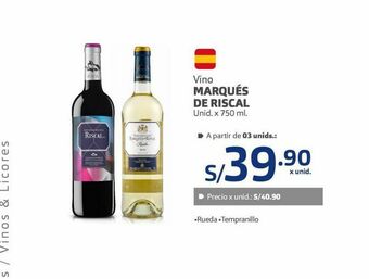 Makro Vino marques de riscal oferta