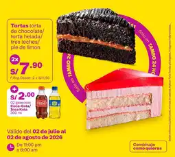Tambo Tortas torta de chocolate/ torta helada/ tres leches/ pie de limon oferta