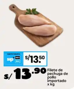 Plaza Vea Filete de pollo importado oferta