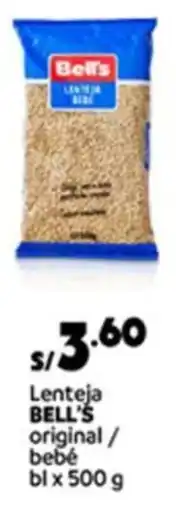 Plaza Vea Bell's lenteja original/ bebé bl oferta