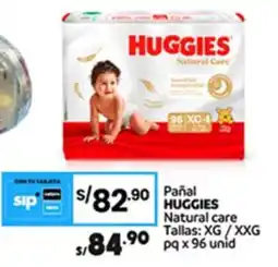 Plaza Vea Huggies pañal natural care oferta