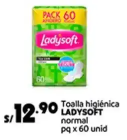 Plaza Vea Ladysoft toalla higiénica normal pq oferta