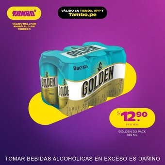 Tambo Golden Six Pack 355 ml oferta