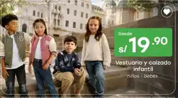 Tottus Vestuario y calzado infantil oferta