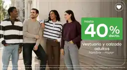 Tottus Vestuario y calzado adultos oferta