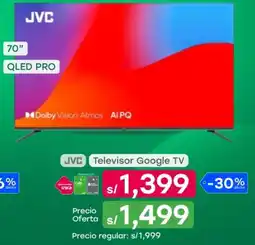 Tottus Jvc smart tv 70" oferta