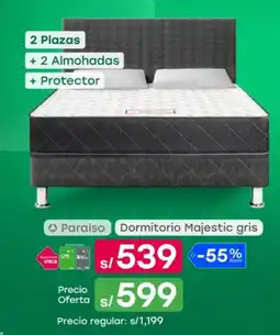 Tottus Paraíso dormitorio majestic oferta