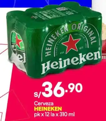 Plaza Vea Heineken cerveza oferta