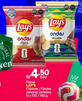 Lay's papas clásicas/ondas sabores variados bl