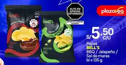 Plaza Vea Bell's papas bbq/jalapeño/ sal de maras bl oferta
