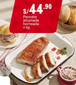 Plaza Vea Panceta ahumada horneada oferta