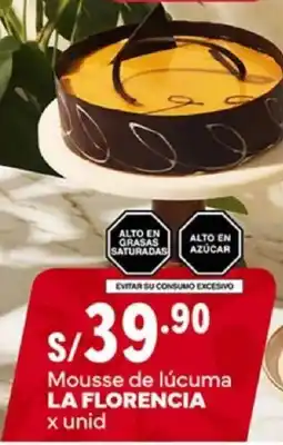 Plaza Vea La florencia mousse de lúcuma oferta