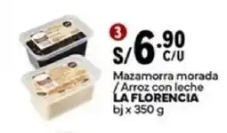 Plaza Vea La florencia mazamorra morada /arroz con leche bj oferta