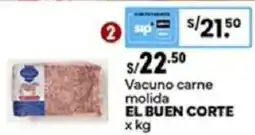 Plaza Vea El buen corte vacuno carne molida oferta