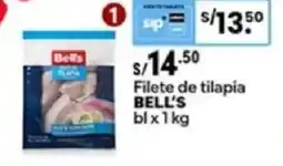 Plaza Vea Bell's filete de tilapia bl oferta