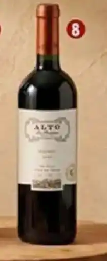 Plaza Vea Alto los romeros vino malbec bt oferta