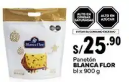 Plaza Vea Blanca flor panetón bl oferta