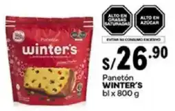 Plaza Vea Winter's panetón bl oferta