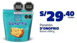 Makro D'onofrio panetón bolsa oferta