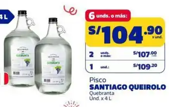 Santiago queirolo pisco quebranta