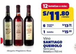 Makro Santiago queirolo vino semi seco botella oferta