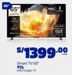 Makro Tcl smart tv 65" oferta