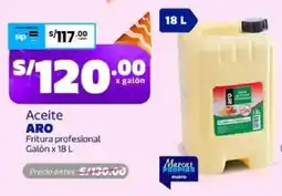 Makro Aro fritura profesional galón oferta