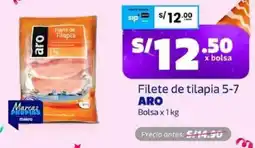Makro Aro filete de tilapia 5-7 bolsa oferta