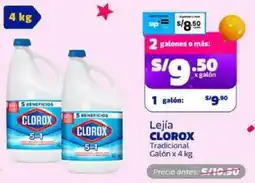 Makro Clorox lejía tradicional galón oferta